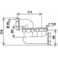 HG REF.27256400 SHOWERPIPE CROMA 180 BLANC CHR