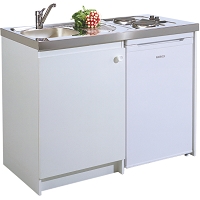 MODERNA CUISINETTE BOREALE 18/10 DE 100 MEUBLE JOUE VID REFRIG.120L