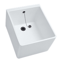 GEBERIT REF.005610 CUVE A LAVER AVEC TROP PLEIN 60X50 HT 38