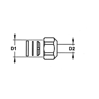 DELABIE REF.684 SIPHON DE SOL 140/140 CHR SORTIE DROITE D.40 GARDE D'EAU