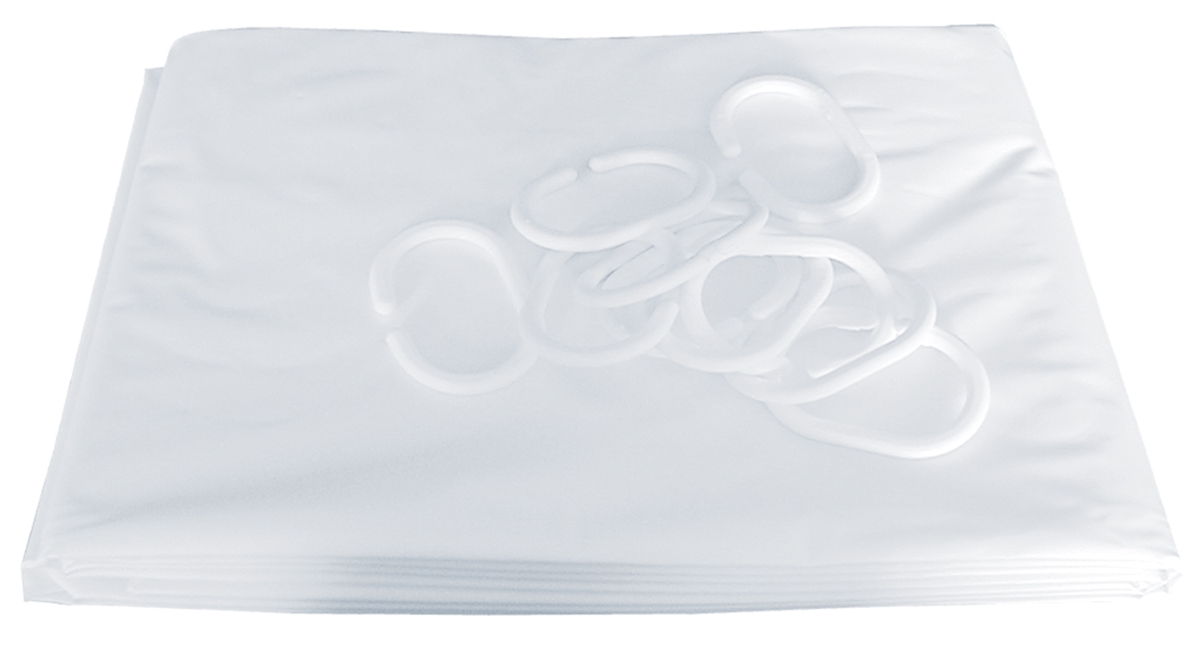Rideau Douche PVC Blanc