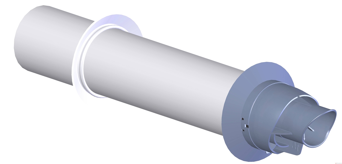Conduit Condensation PPS/Galva Terminal Horizontal Rénovation