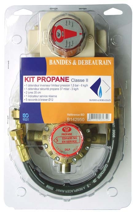 Kit 2 Lyres Propane Classe II avec DILP + ISR + DSP 4KG + 5 RAC12
