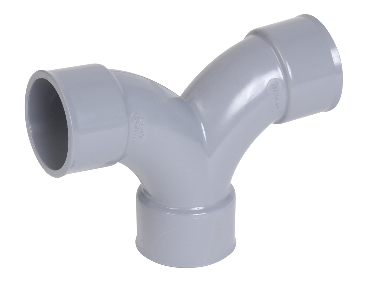 Pvc Evac. Coude Double Dans le Plan FF