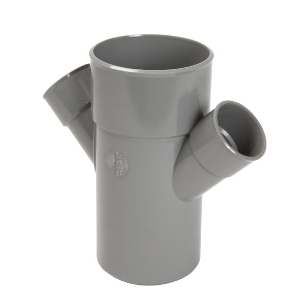 Pvc Evac. Branchement Double dans le Plan