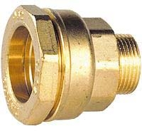 Rac. Laiton PE Eau, Raccord Male Reduit