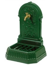 Fontaine Murale Fonte Modèle Florale avec Robinet Colvert