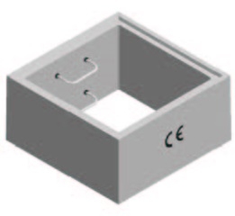 Béton, RV 1000x1000, Elément Droit