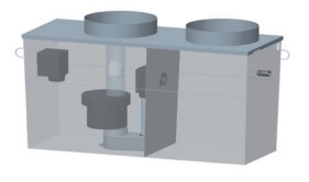 Sep. Acier Hydro, 5Mg/L,  Sh4808, Deboubeur et Relelevage, Sans By Pass