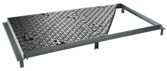 Couverture Télécom Fonte L 250Kn Vérrouillée - OTC Sans Logo