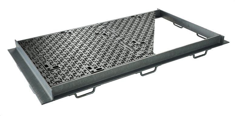 Couverture Télécom Fonte K D400 Cadre Acier Galva Non Vérrouillé